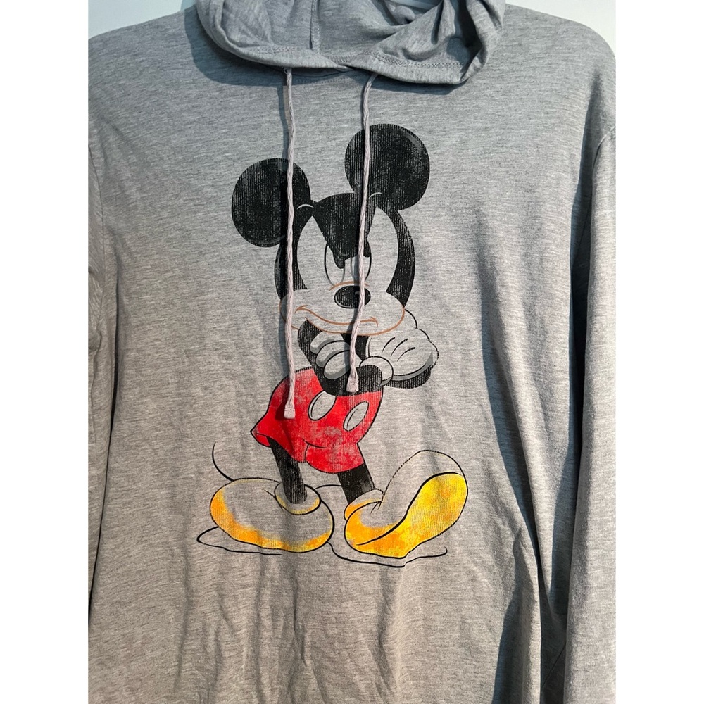 Disney Mens medium grumpy mickey‎ mouse hoodie - Picture 2 of 3